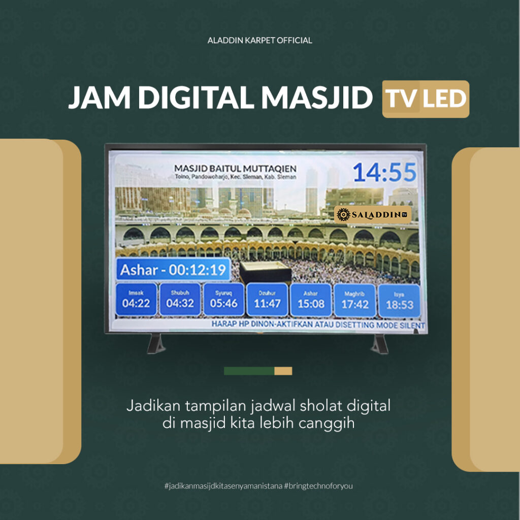 Toko Jam Digital Masjid Pekalongan – Akurat, Murah & Bergaransi