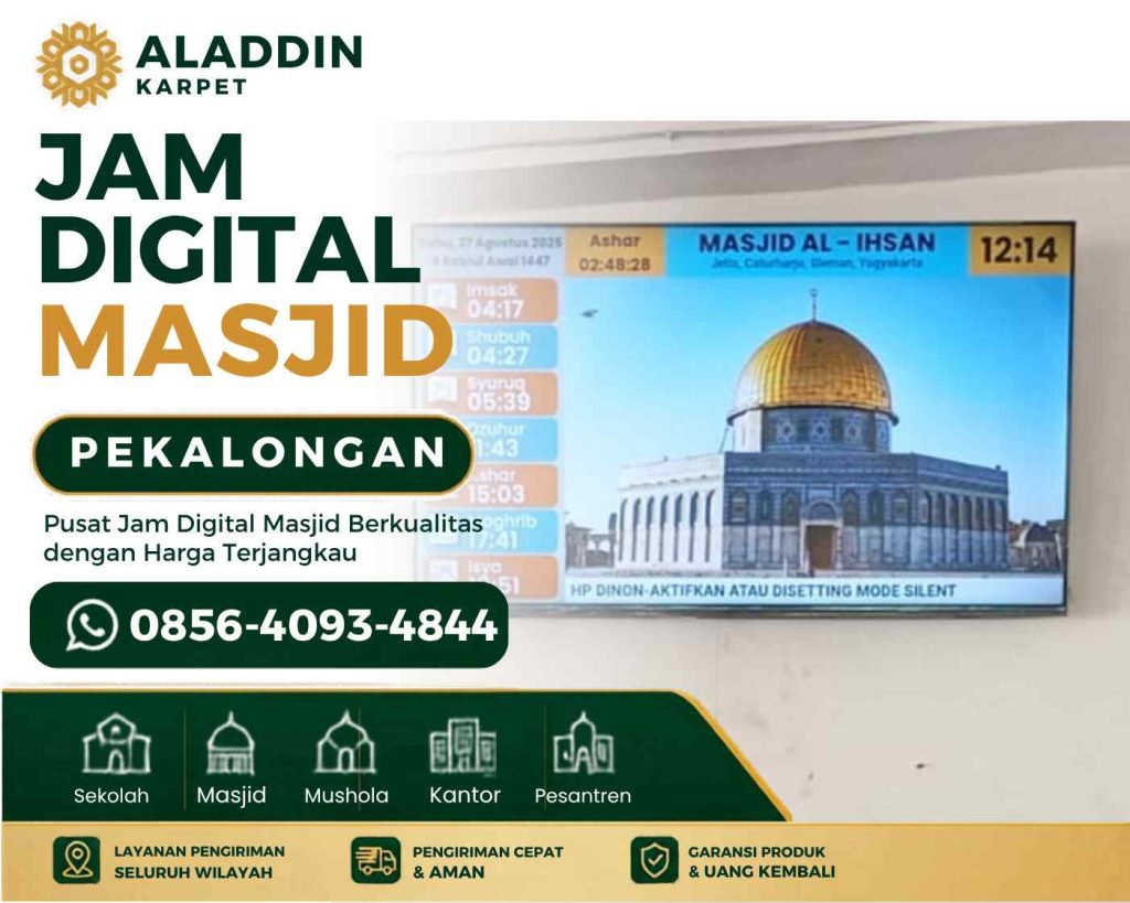 Toko Jam Digital Masjid Pekalongan Solusi Tepat untuk Sistem Informasi Masjid Berbasis TV LED