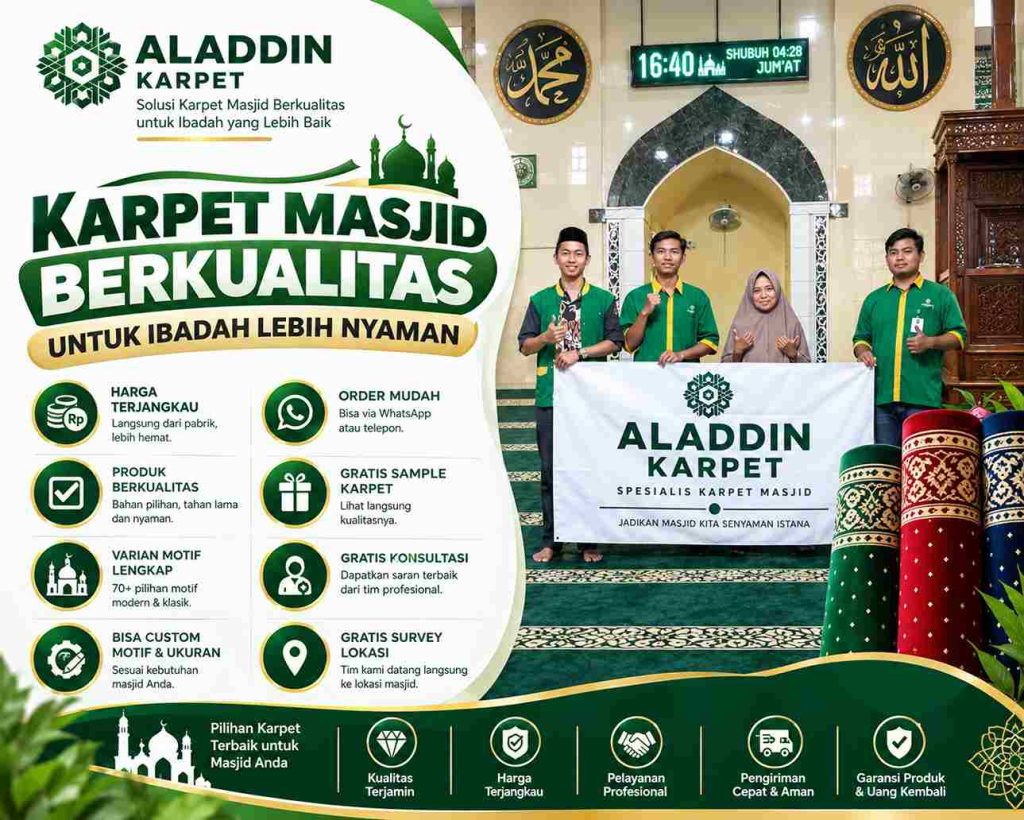 Toko Karpet Sajadah Masjid Pekalongan Nyaman Dan Berkualitas